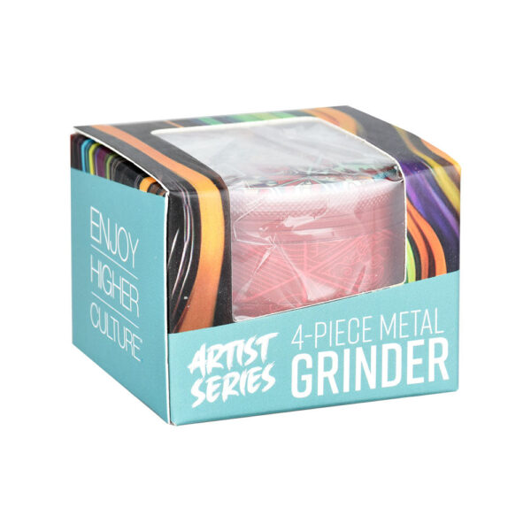 Pulsar Design Series Grinder with Side Art – Symbolic Tiles / 4pc / 2.5″ - Image 3