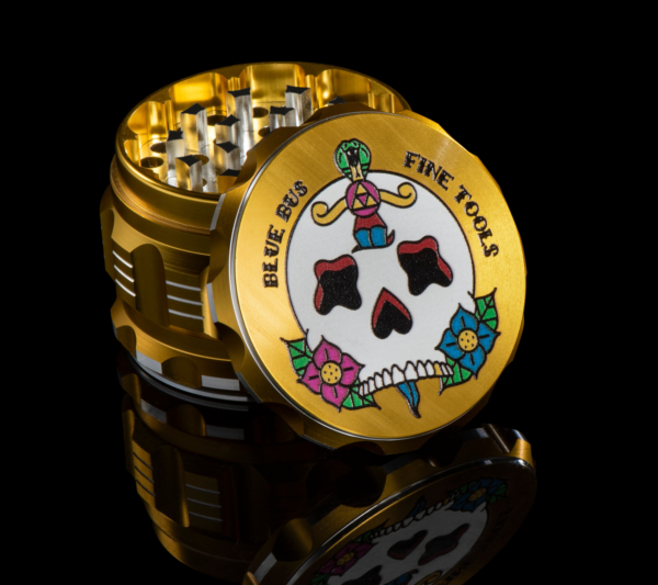 Bluebus GA 2.5 Inch Grinder Gold (Old School Edition) - Image 4