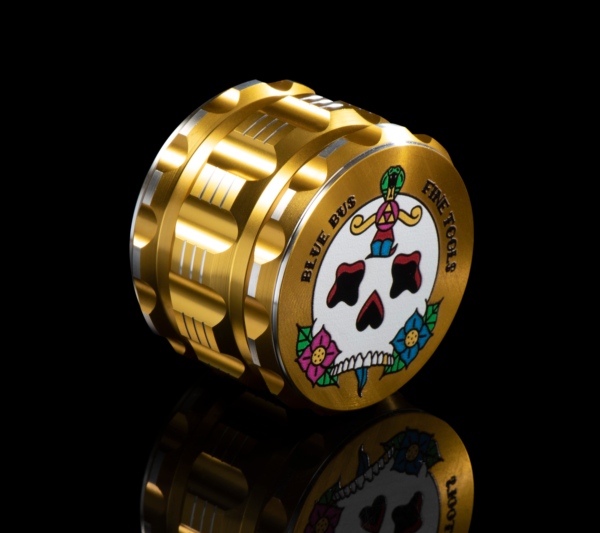 Bluebus GA 2.5 Inch Grinder Gold (Old School Edition) - Image 3