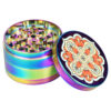 6PC DISPLAY – Mandala Anodized Grinders – 4pc/2.5″/Asst - Image 2