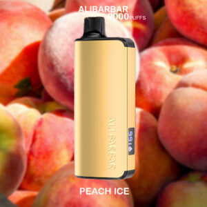 ALIBARBAR INGOT – PEACH ICE – 9000 PUFFS