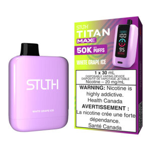 STLTH Titan Max Disposable Vape Device - White Grape Ice